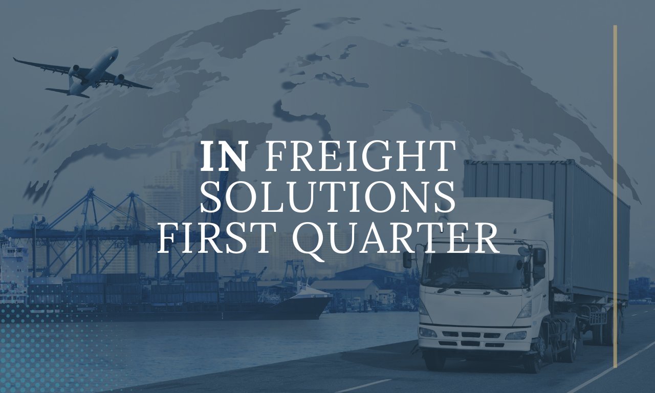 Image of global freight including sea, air and road.